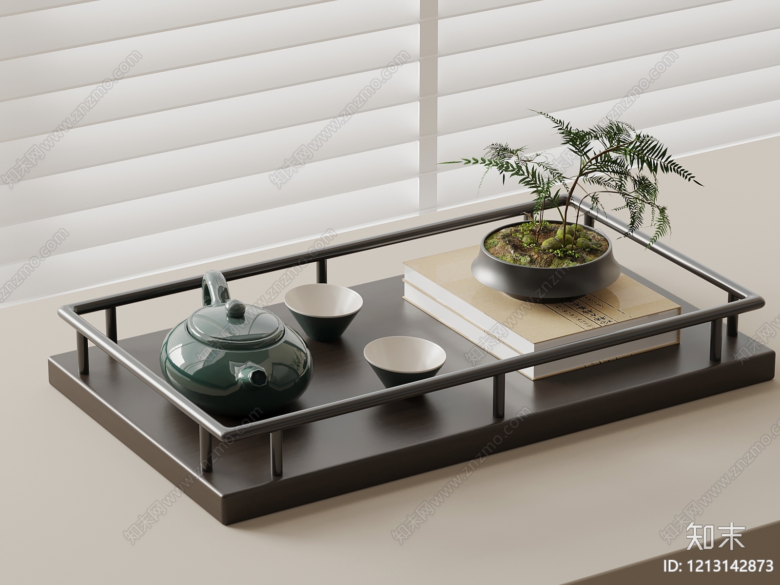 新中式茶具3D模型下载【ID:1213142873】