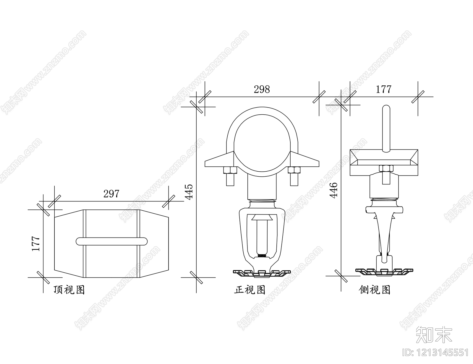 现代综合厨房卫浴设施施工图下载【ID:1213145551】