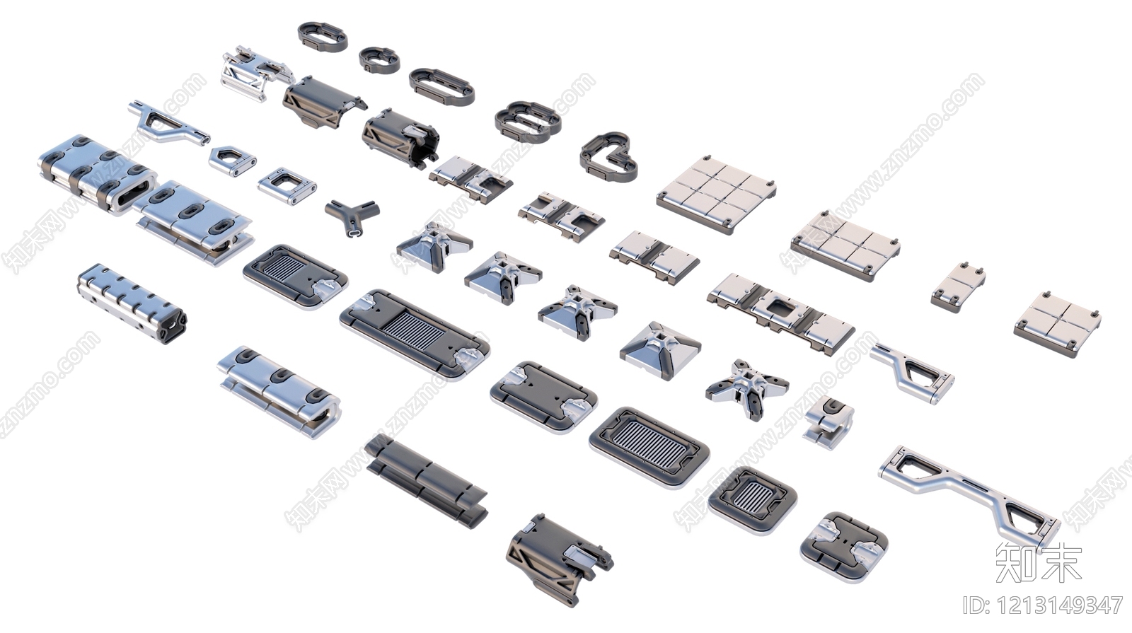 机械未来风其他五金件3D模型下载【ID:1213149347】