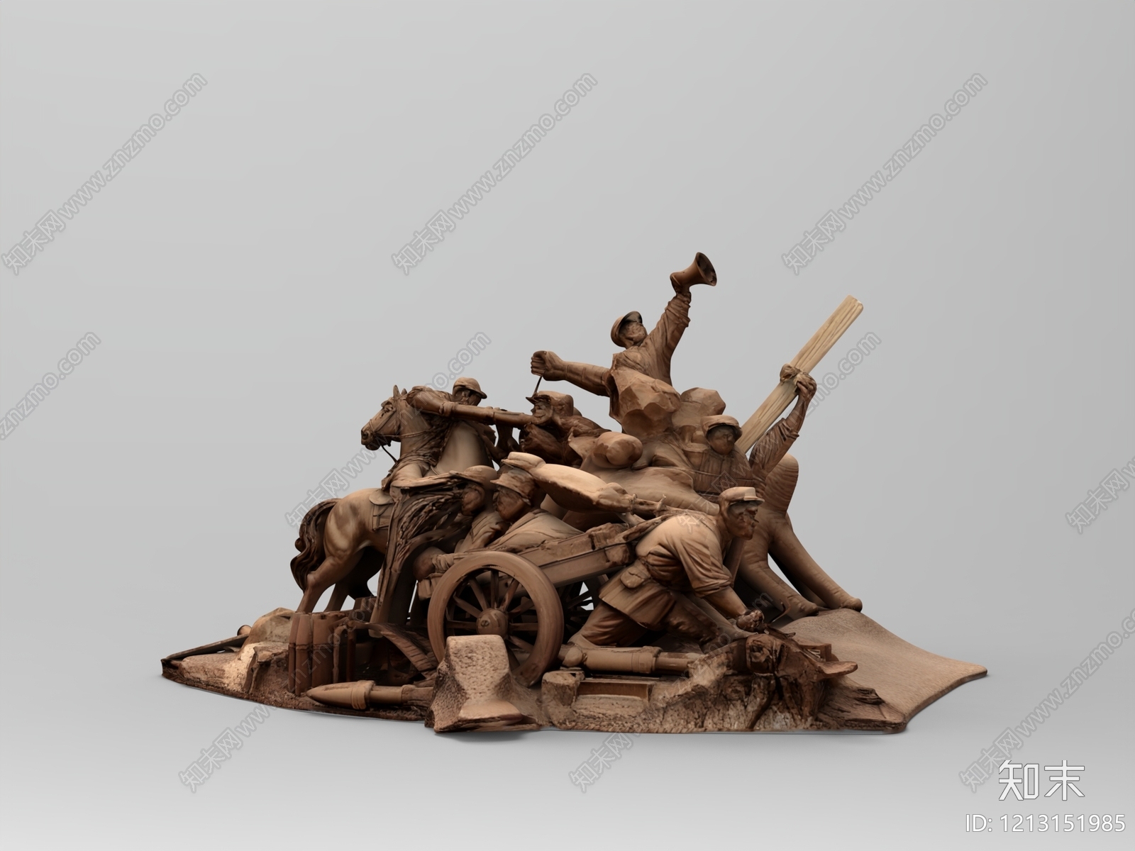 雕塑写实主义雕塑摆件3D模型下载【ID:1213151985】