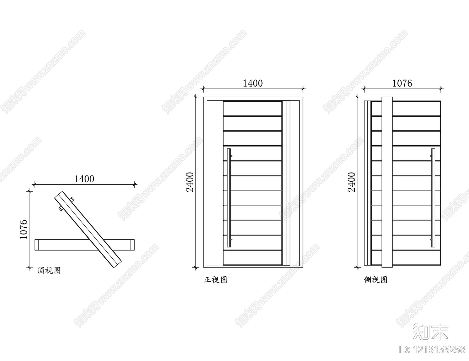 旋转门施工图下载【ID:1213155258】