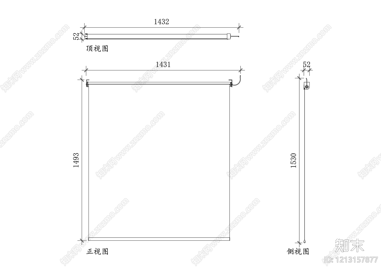 电器三视图施工图下载【ID:1213157877】