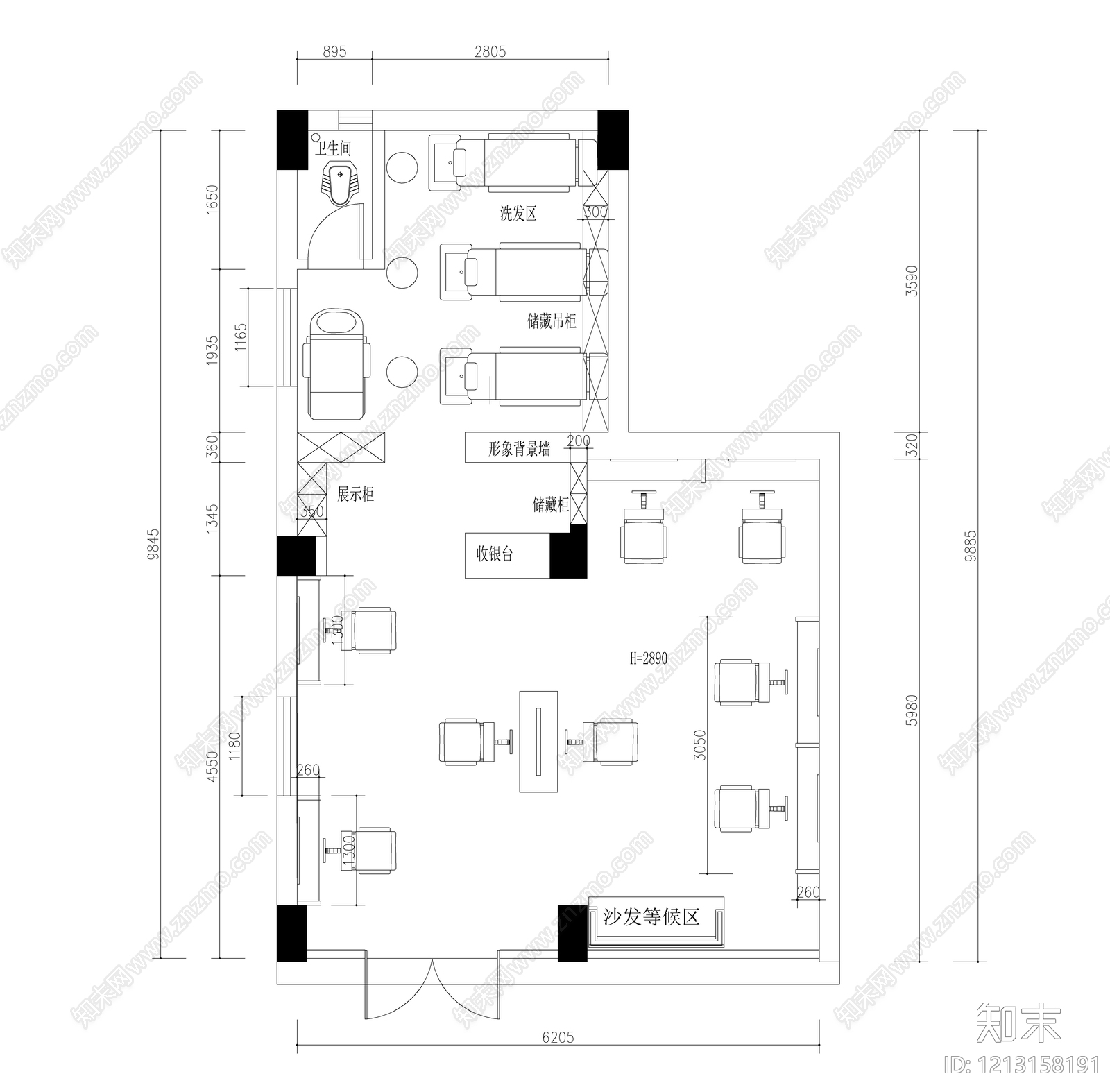 现代理发店施工图下载【ID:1213158191】