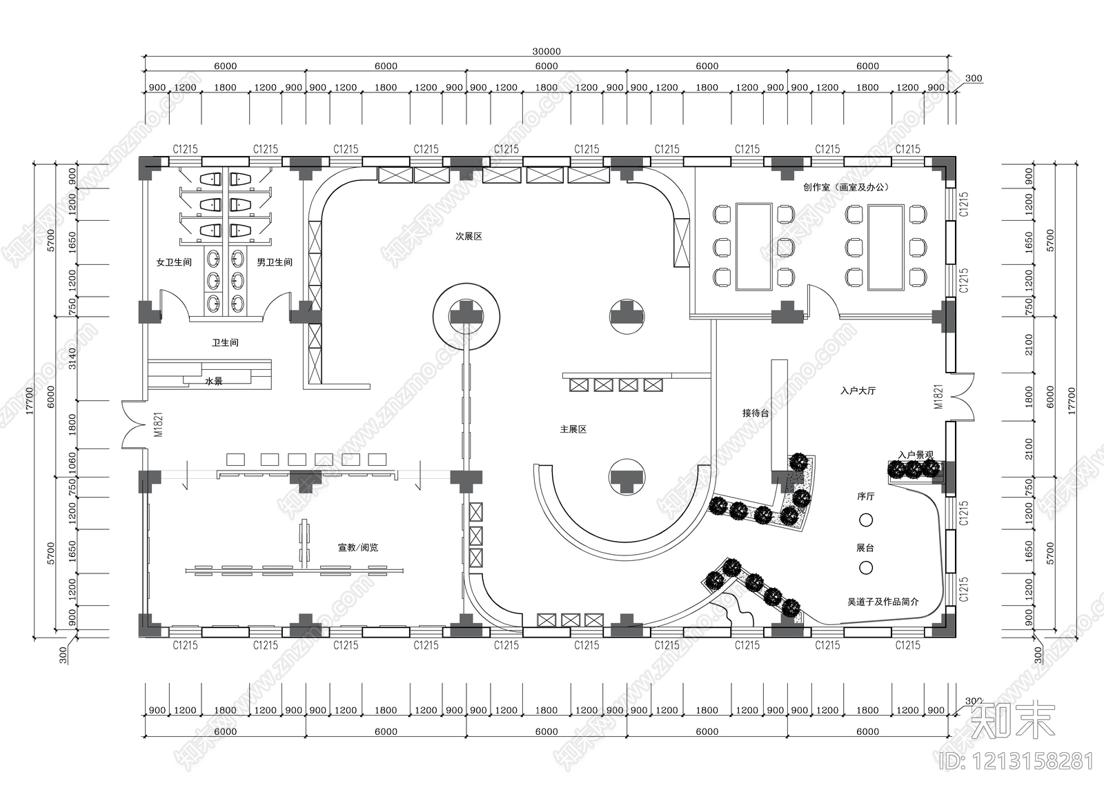 现代美术馆施工图下载【ID:1213158281】