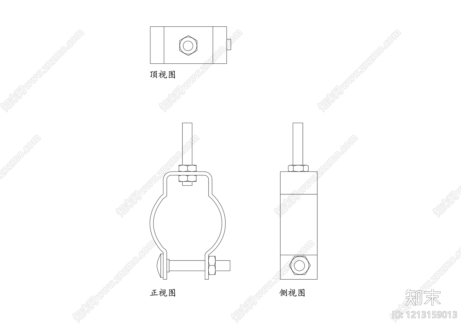 现代五金管件施工图下载【ID:1213159013】