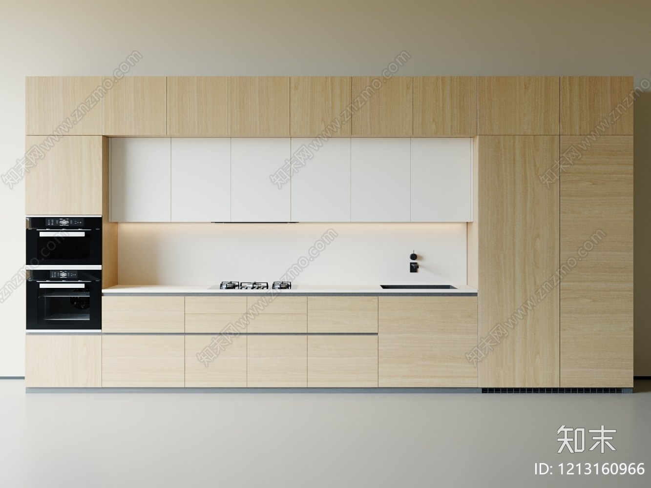 极简橱柜3D模型下载【ID:1213160966】