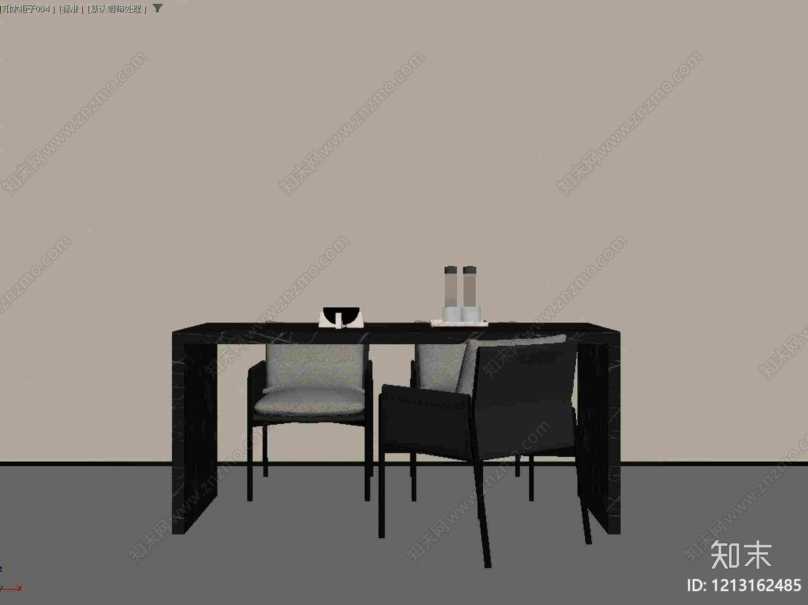 极简餐椅SU模型下载【ID:1213162485】