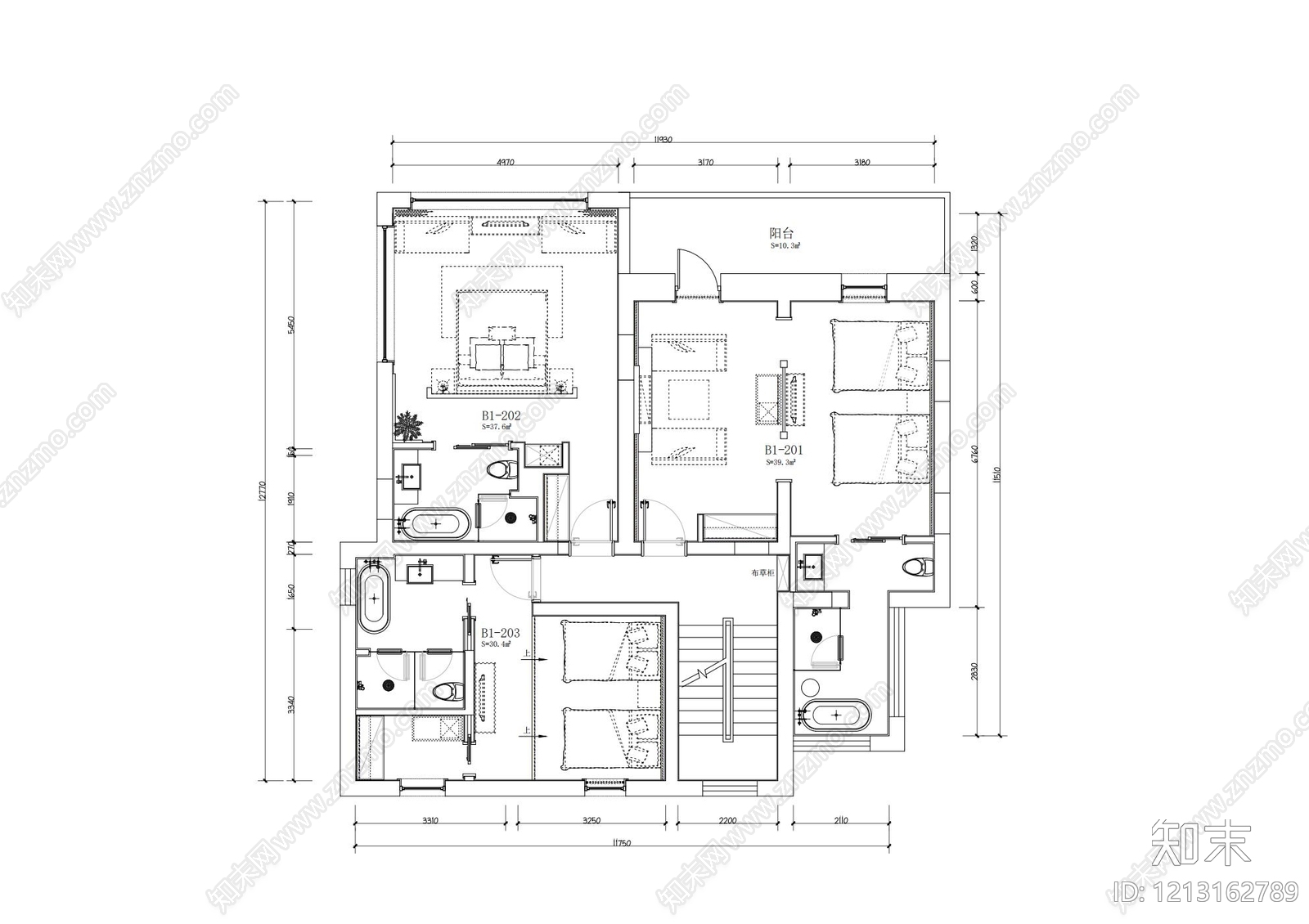 民宿施工图下载【ID:1213162789】