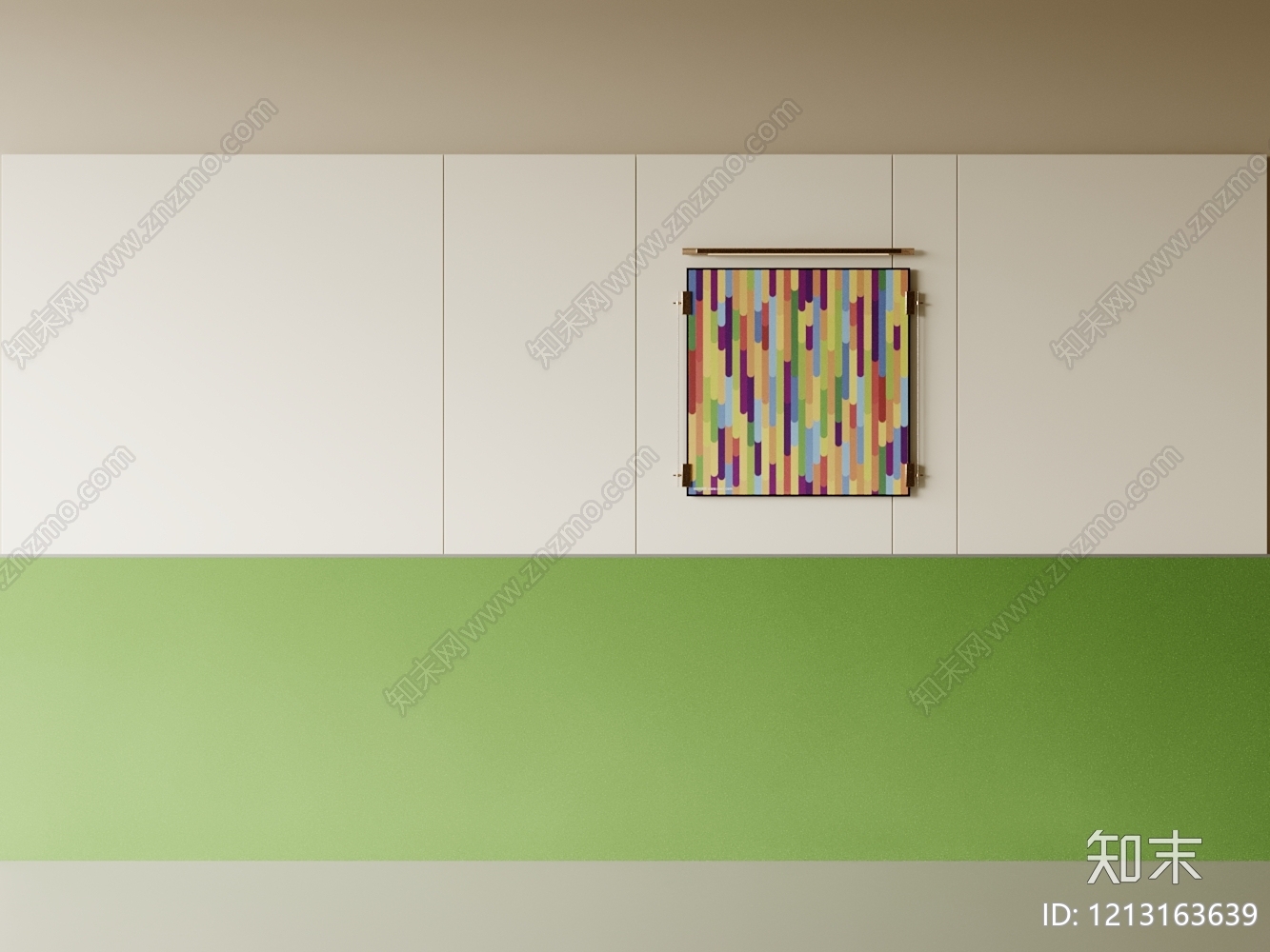 现代简约背景墙SU模型下载【ID:1213163639】