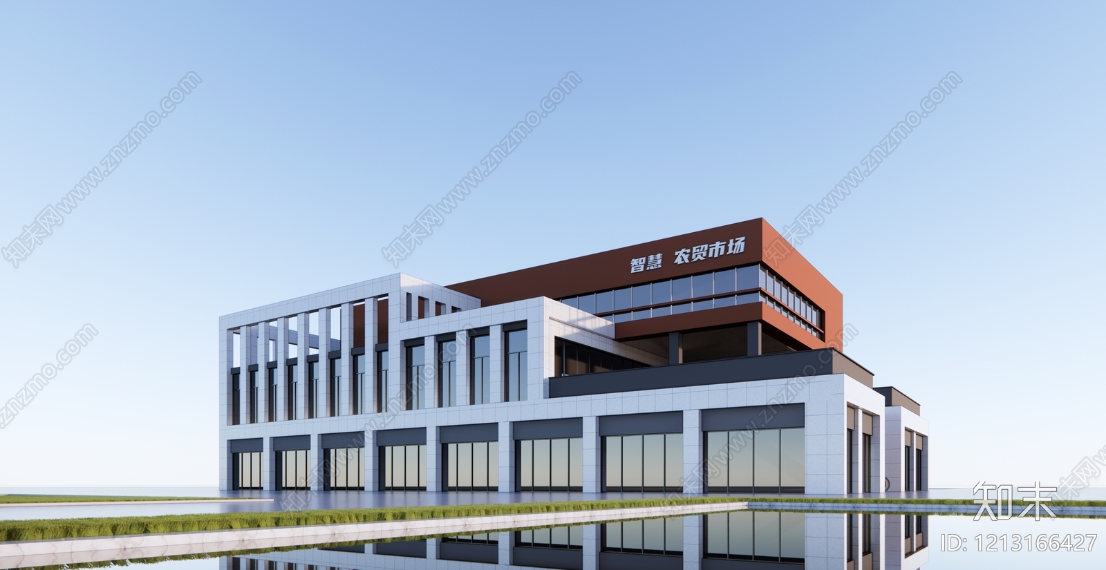 现代主义农贸市场SU模型下载【ID:1213166427】