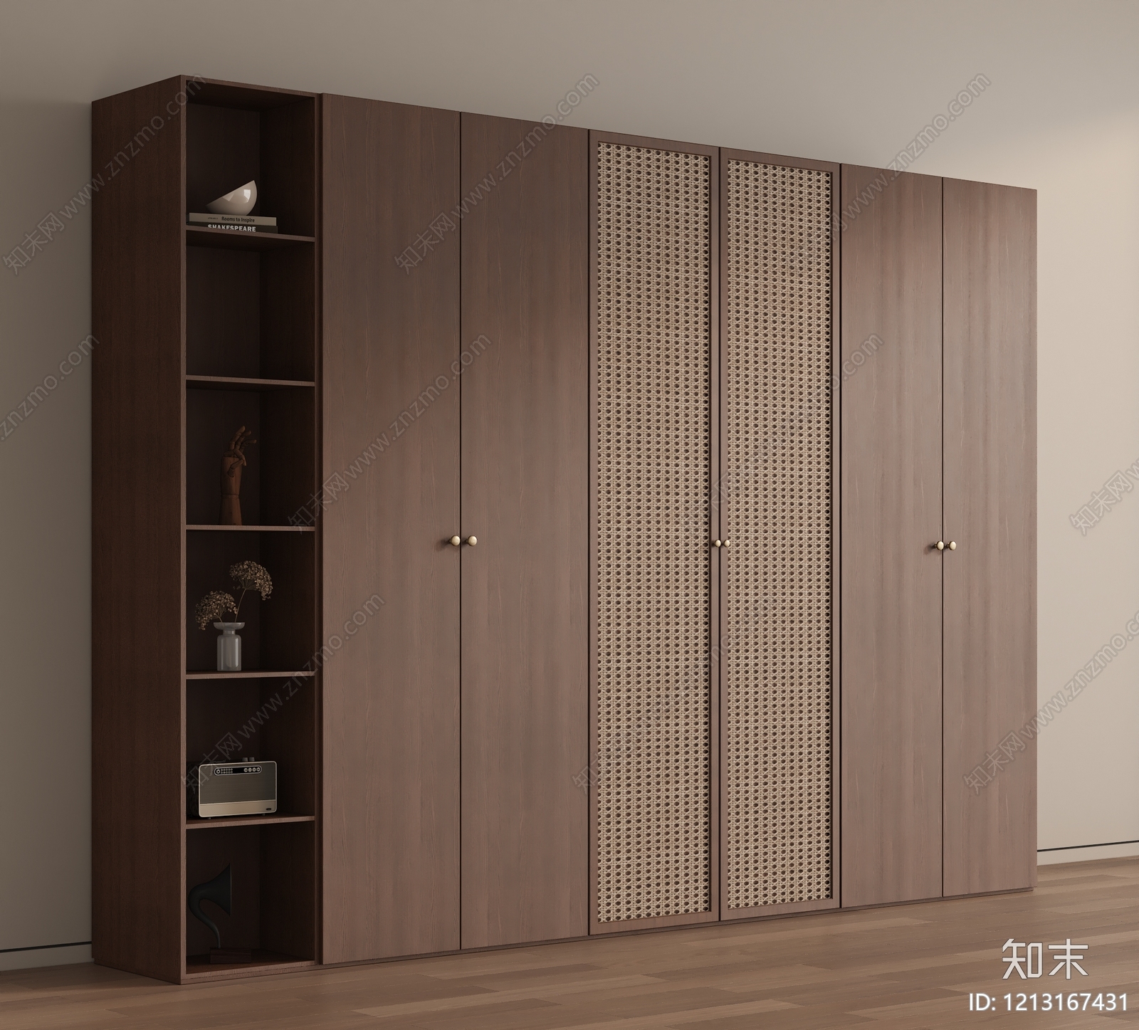 中古风衣柜3D模型下载【ID:1213167431】