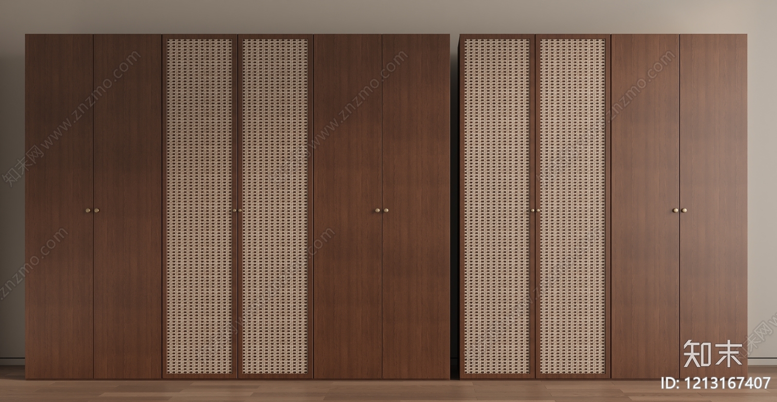 现代简约衣柜3D模型下载【ID:1213167407】