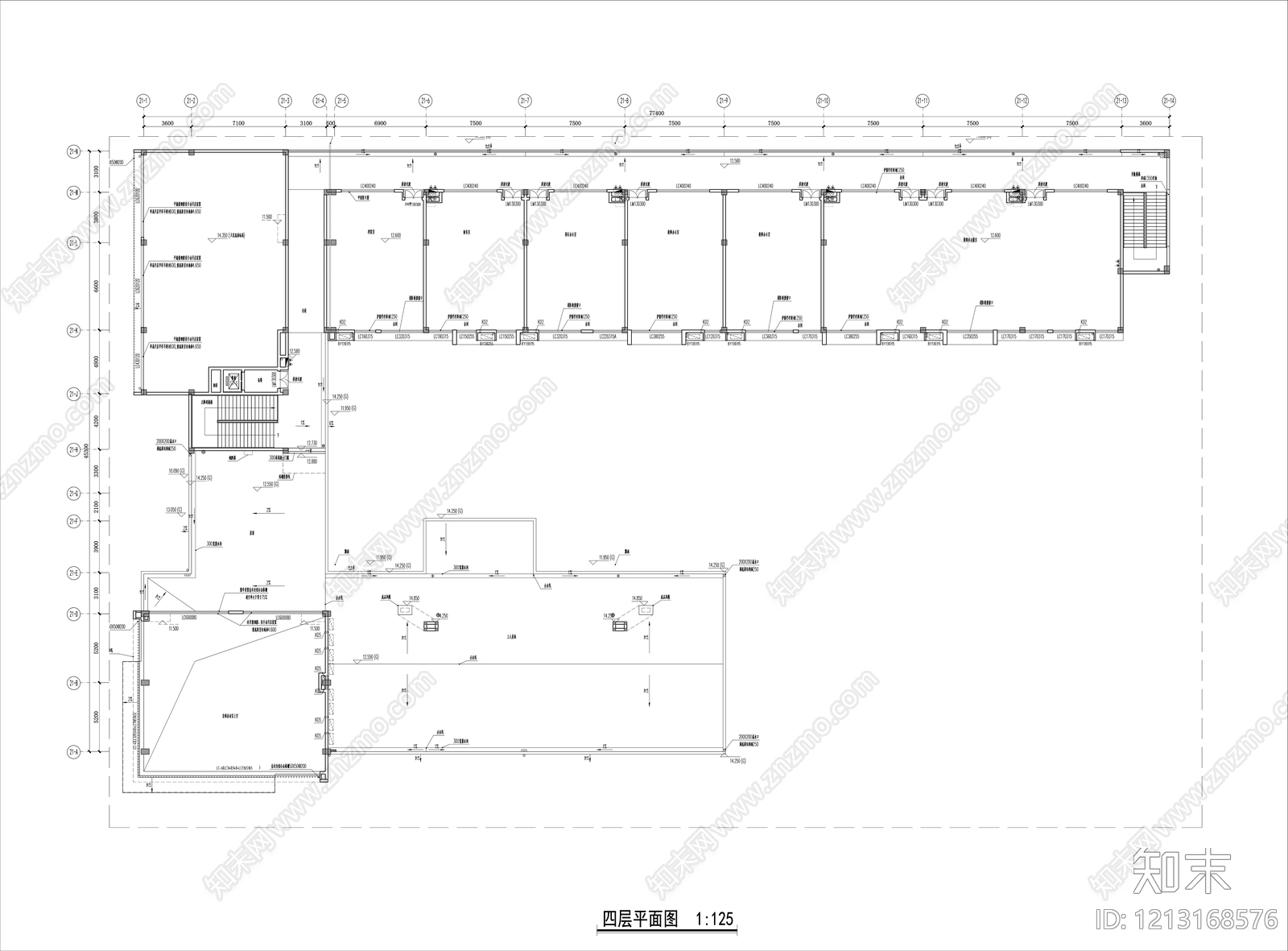 现代幼儿园cad施工图下载【ID:1213168576】