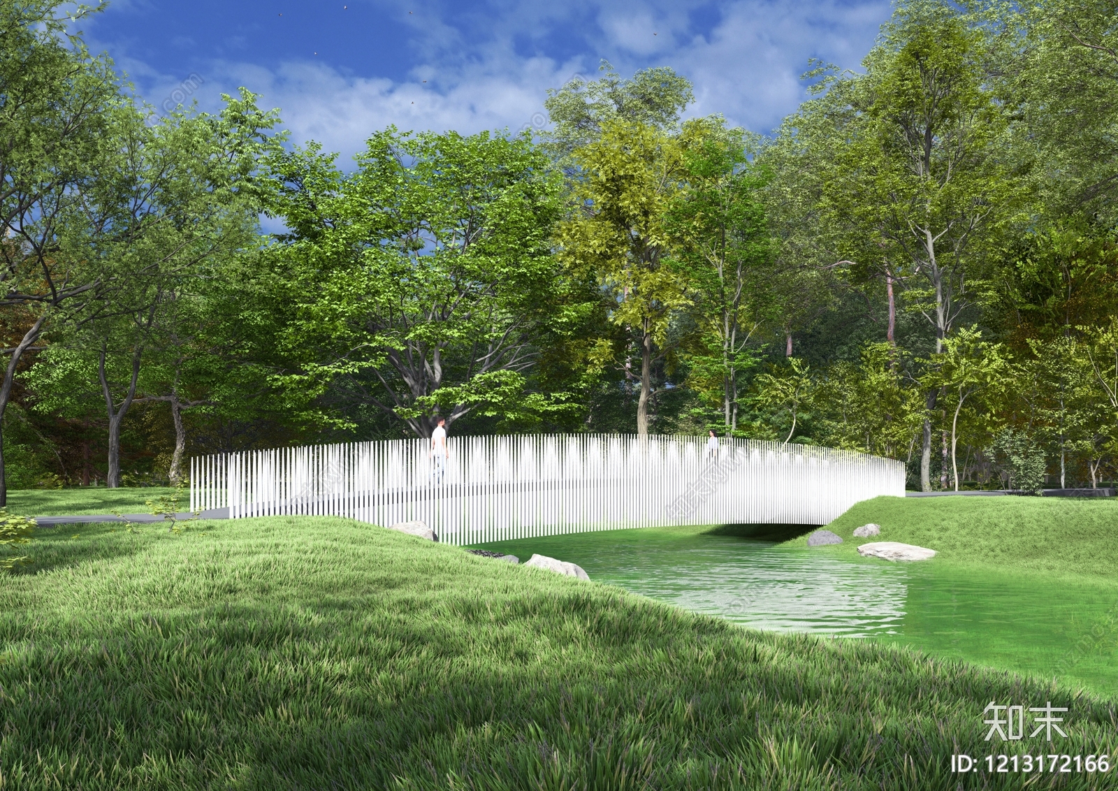 极简主义大桥SU模型下载【ID:1213172166】