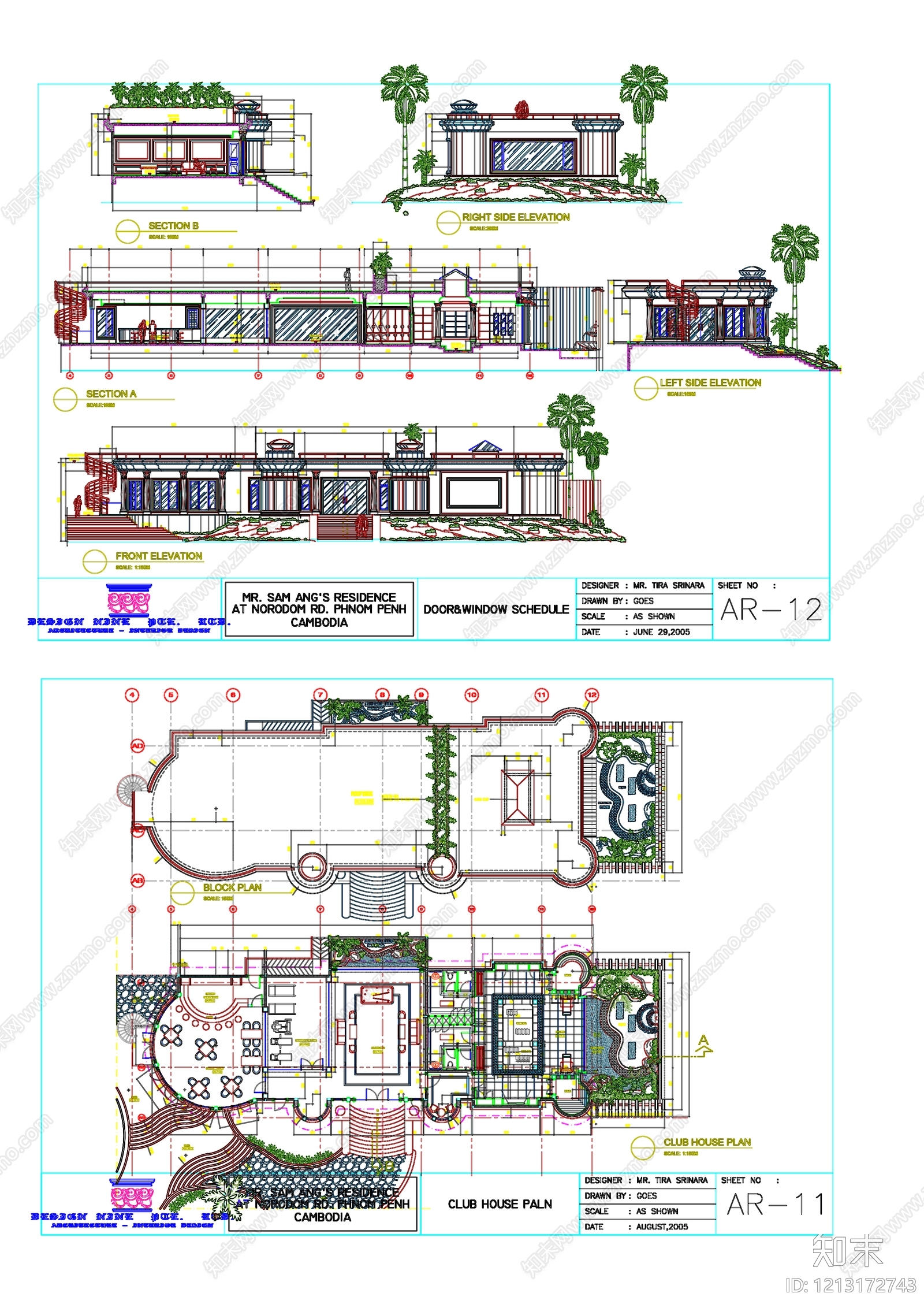 欧式会所施工图下载【ID:1213172743】