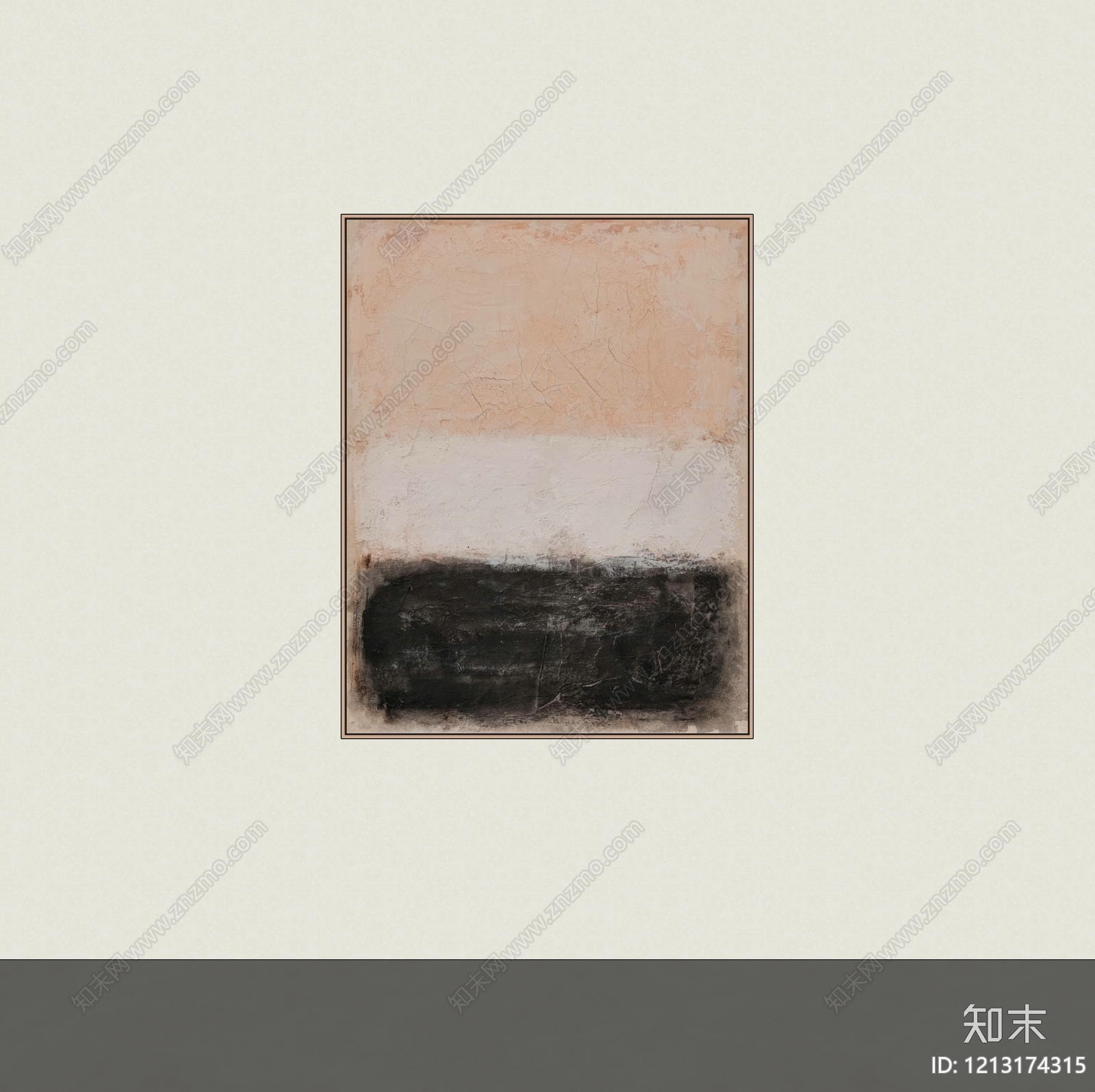 侘寂挂画SU模型下载【ID:1213174315】