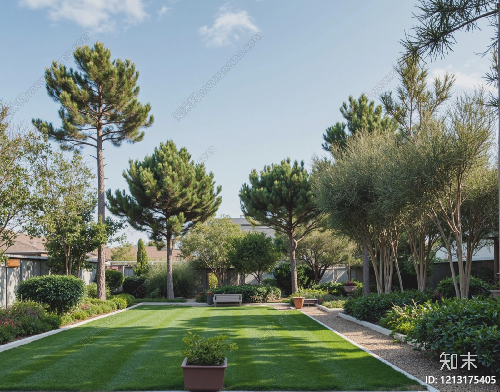 现代小区外景贴图下载【ID:1213175405】