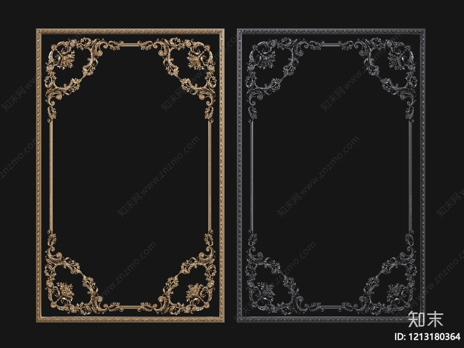 欧式古典雕花SU模型下载【ID:1213180364】