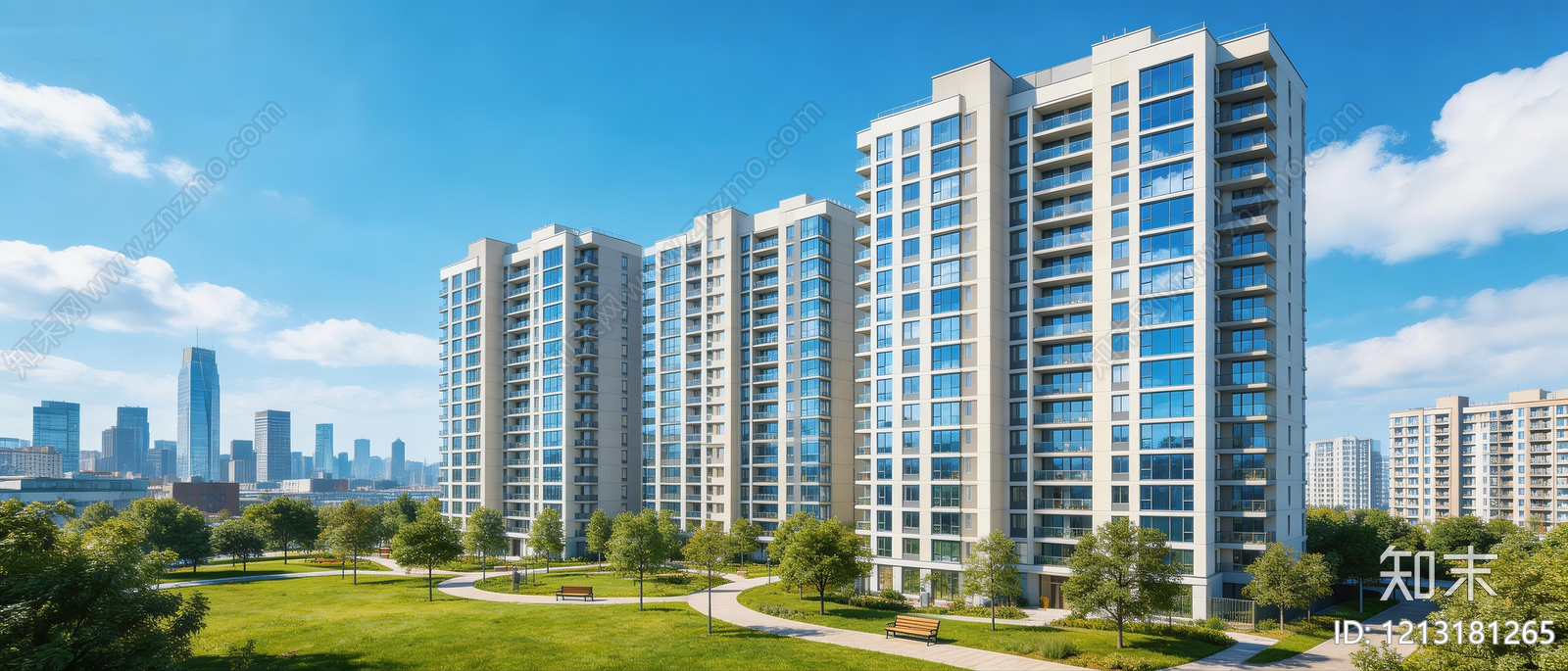 现代城市HDR贴图下载【ID:1213181265】