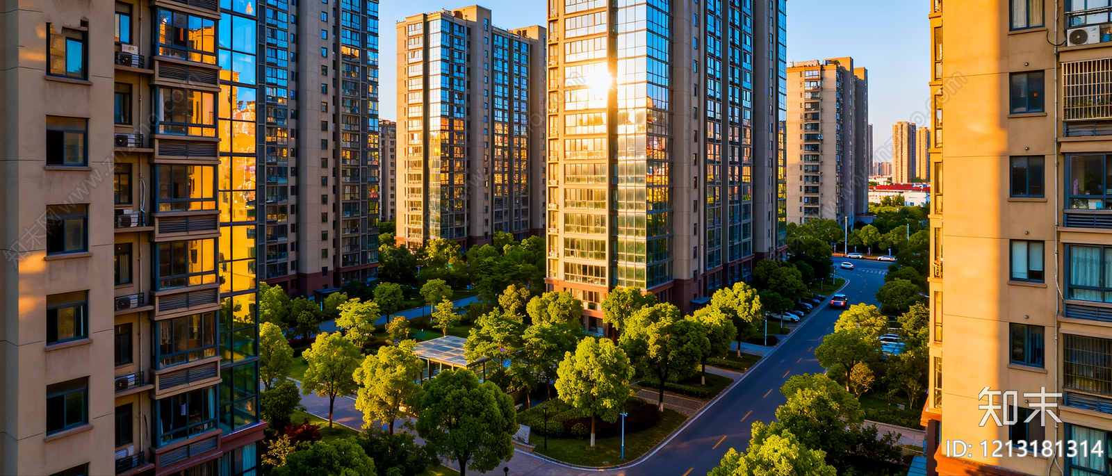 现代小区HDR贴图下载【ID:1213181314】