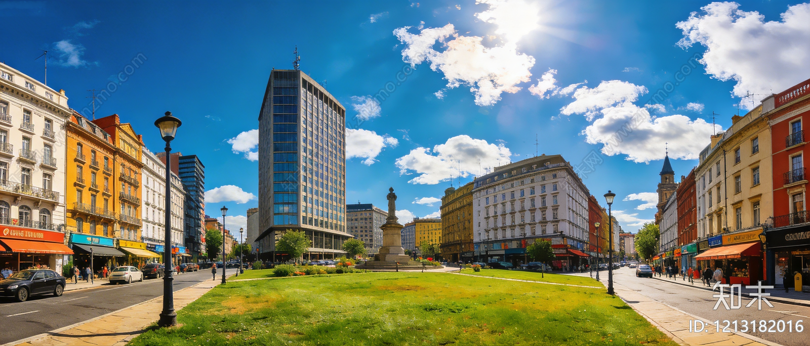 现代小区HDR贴图下载【ID:1213182016】