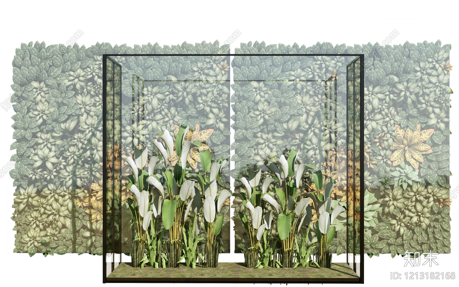 现代极简花钵花器SU模型下载【ID:1213182168】