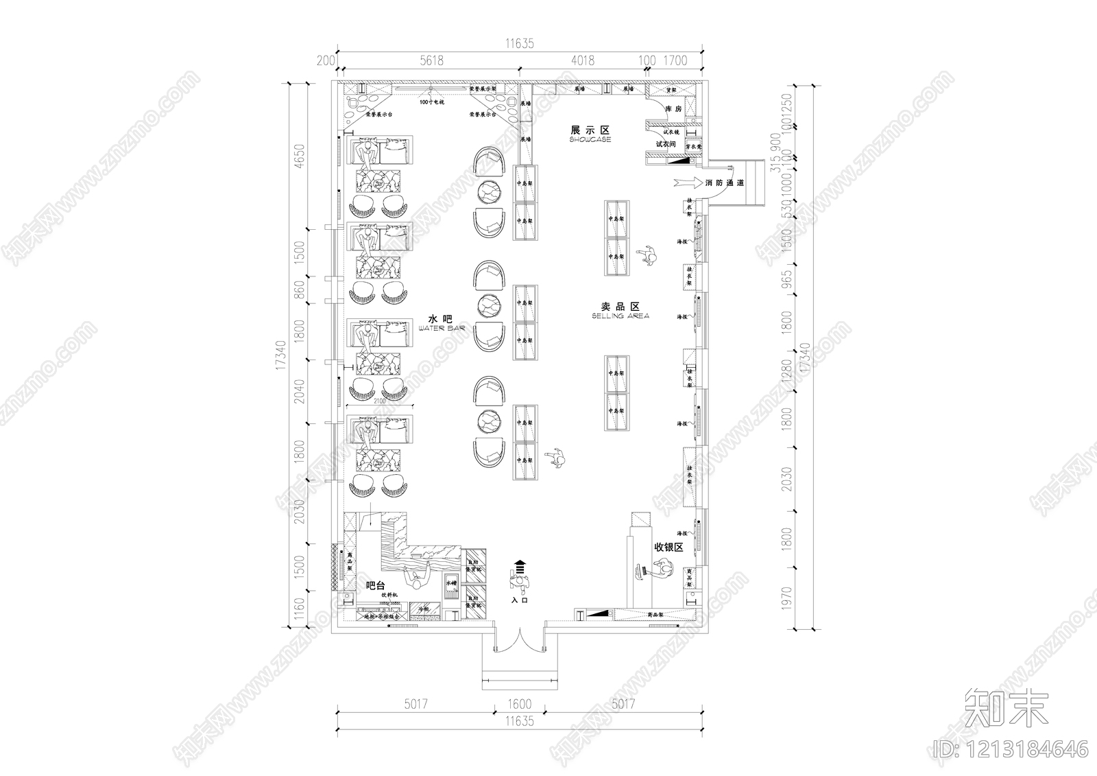现代文创店施工图下载【ID:1213184646】