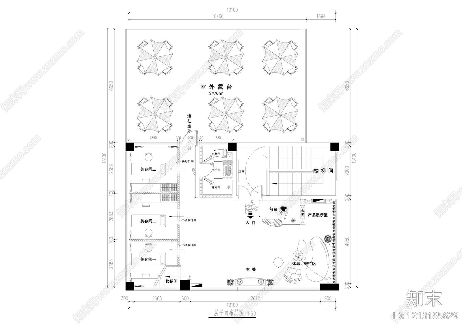 现代其他医疗空间施工图下载【ID:1213185629】