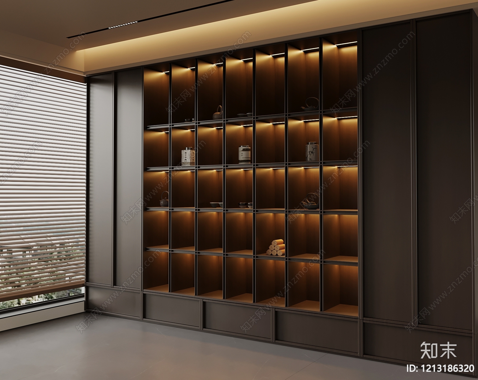 新中式茶室3D模型下载【ID:1213186320】