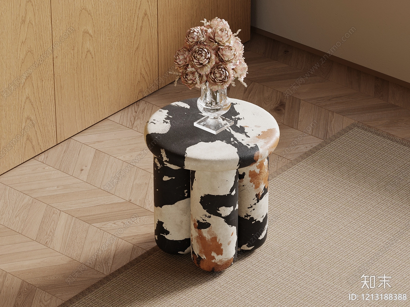 现代简约边几3D模型下载【ID:1213188388】