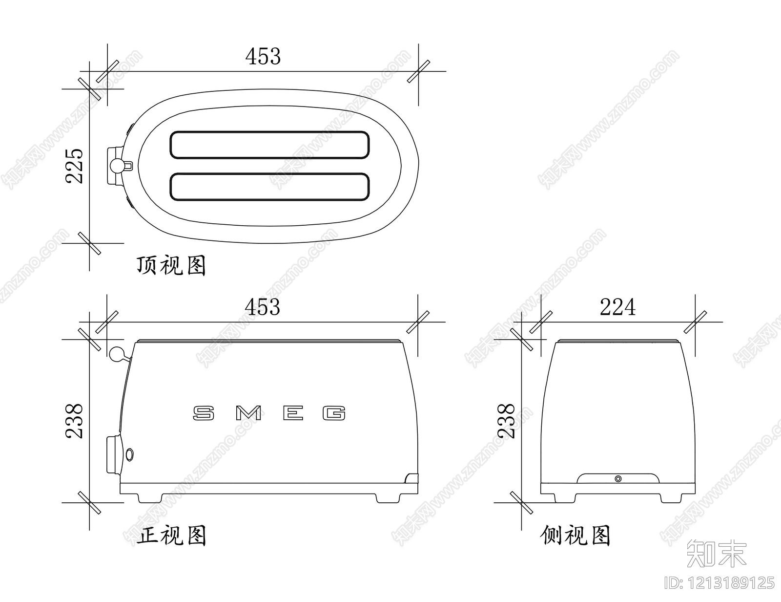 电器三视图施工图下载【ID:1213189125】