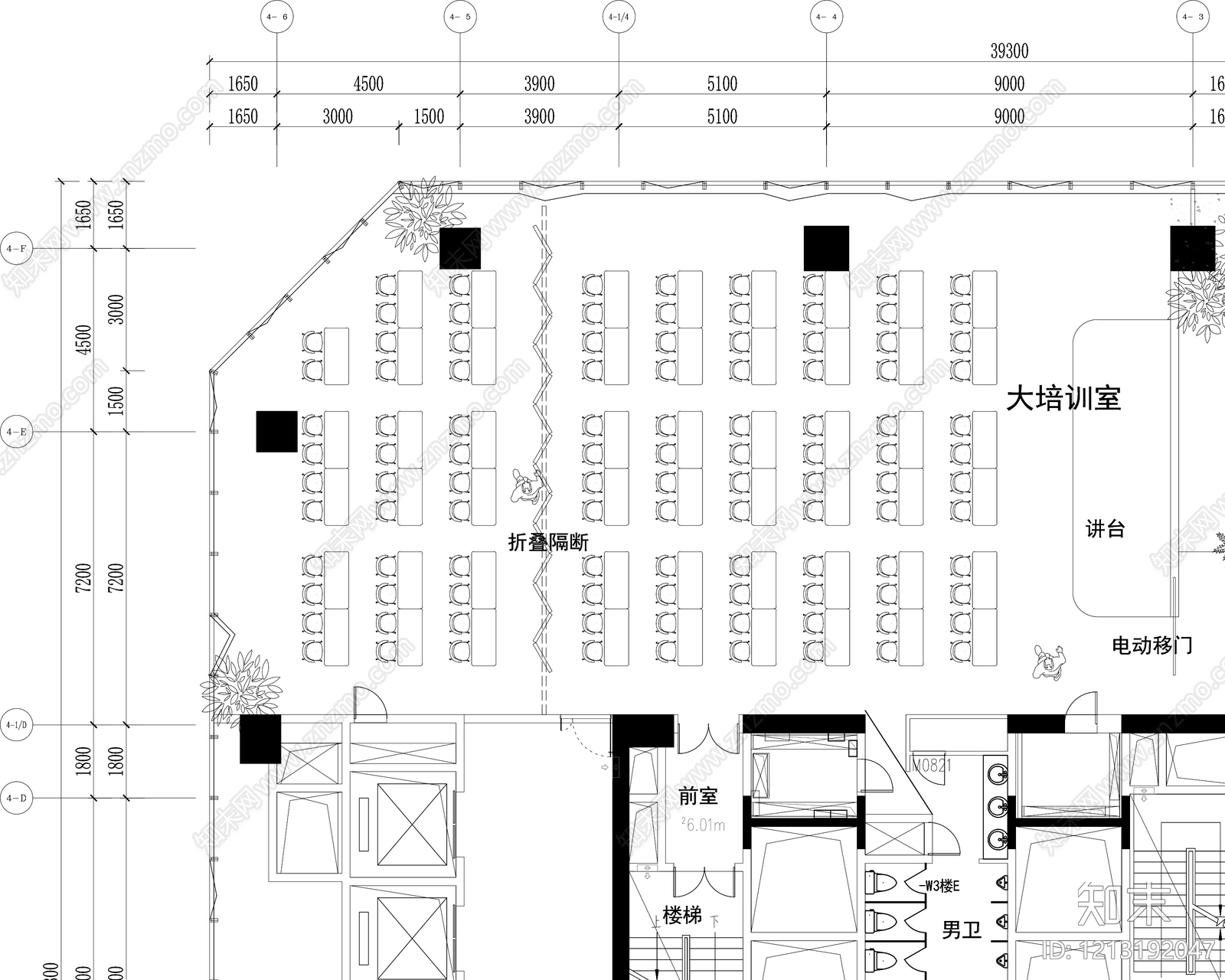 办公大堂cad施工图下载【ID:1213192047】