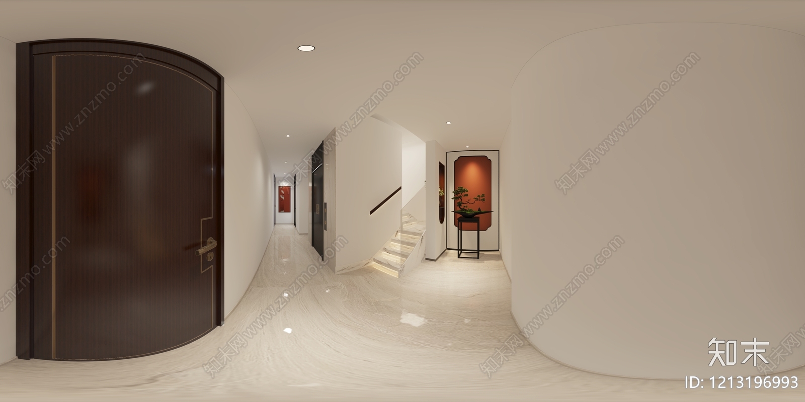 新中式玄关3D模型下载【ID:1213196993】