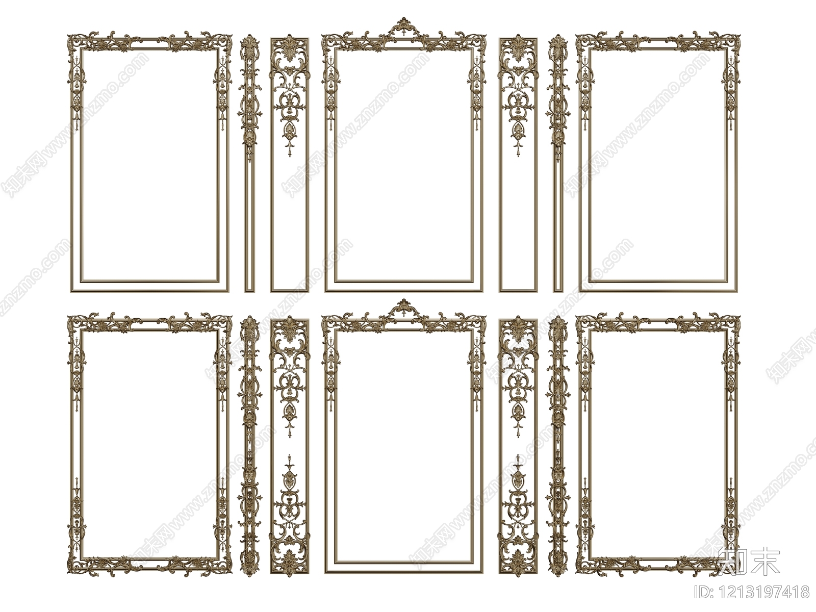欧式古典雕花SU模型下载【ID:1213197418】