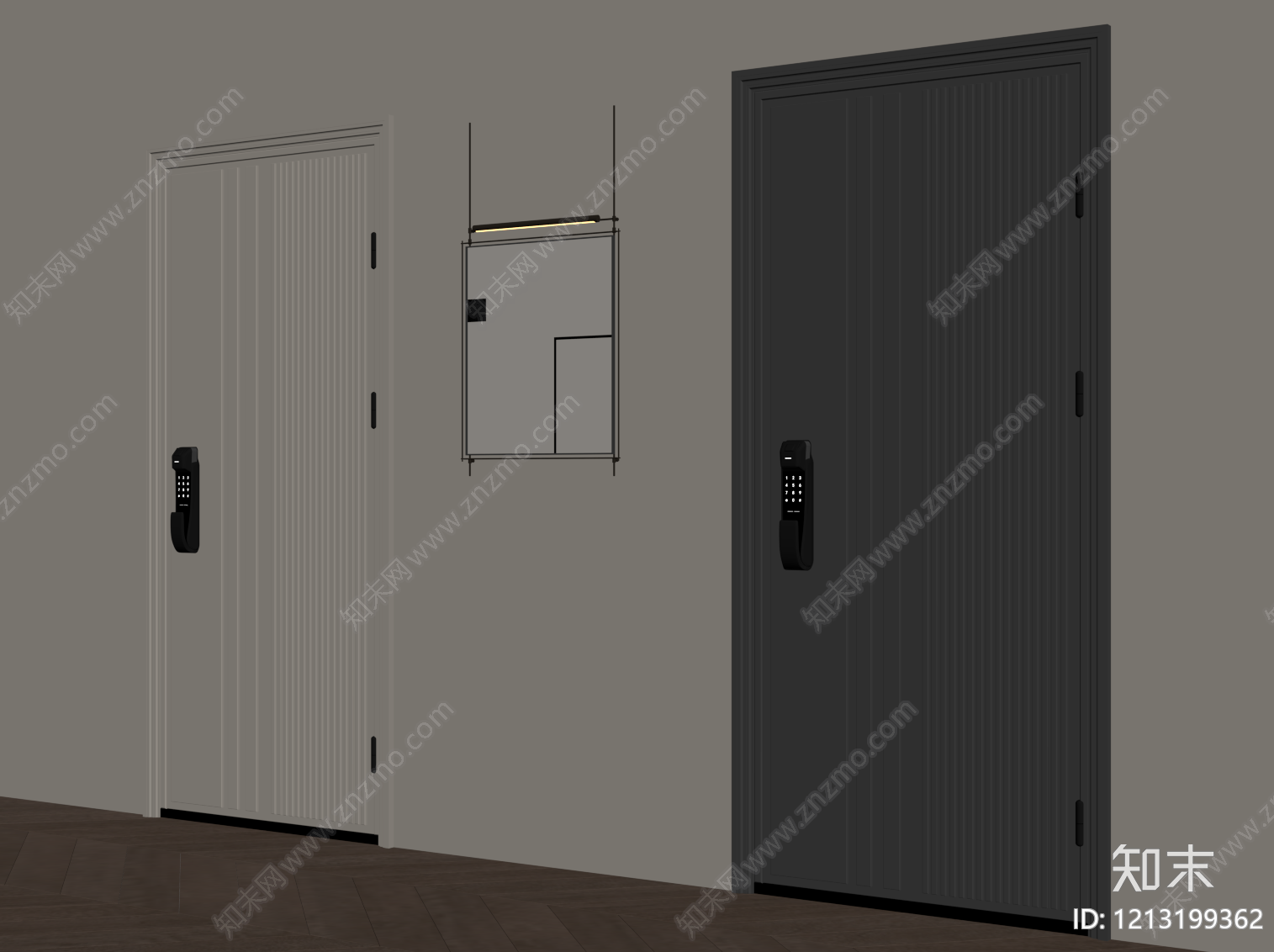 现代单开门SU模型下载【ID:1213199362】