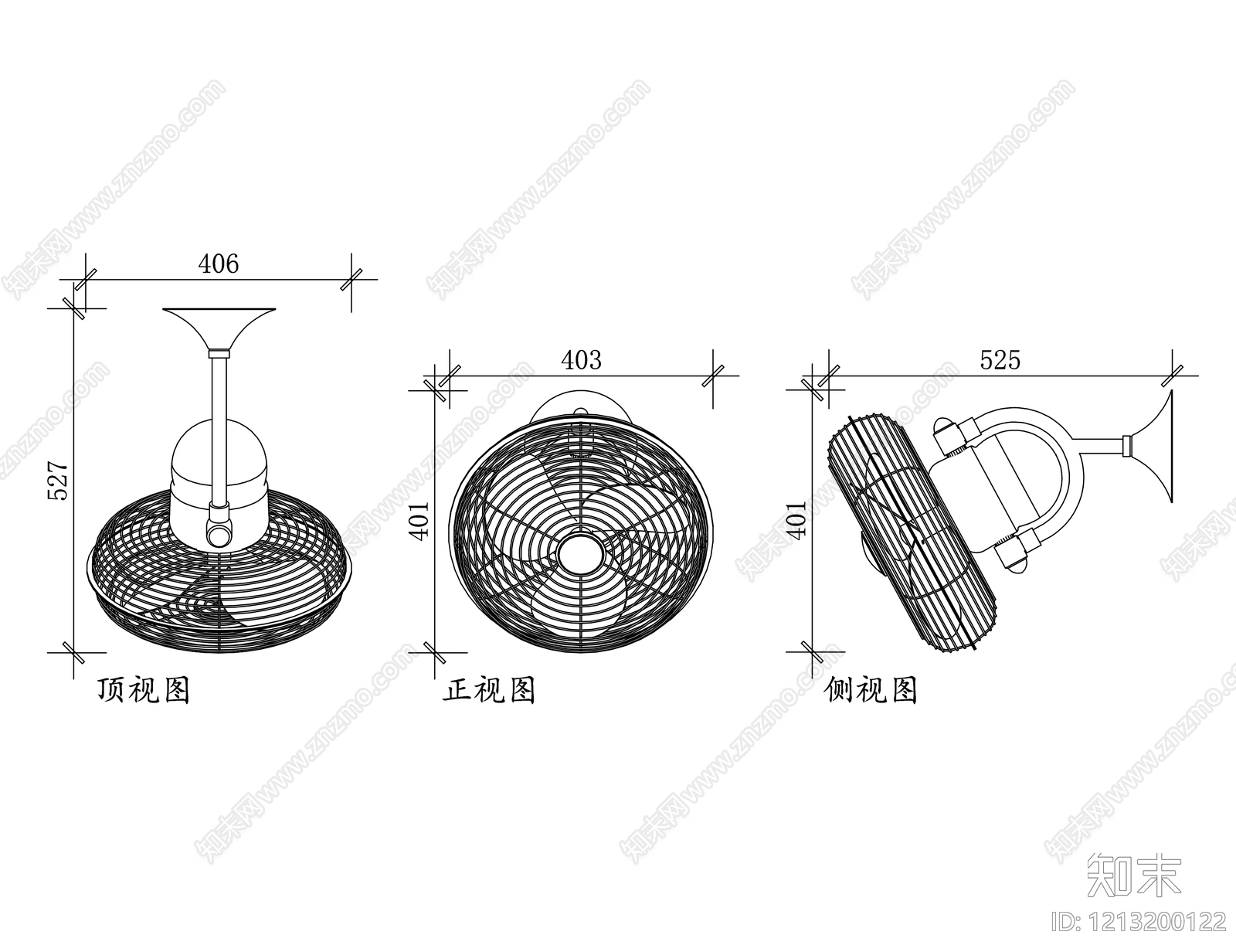 电器三视图施工图下载【ID:1213200122】
