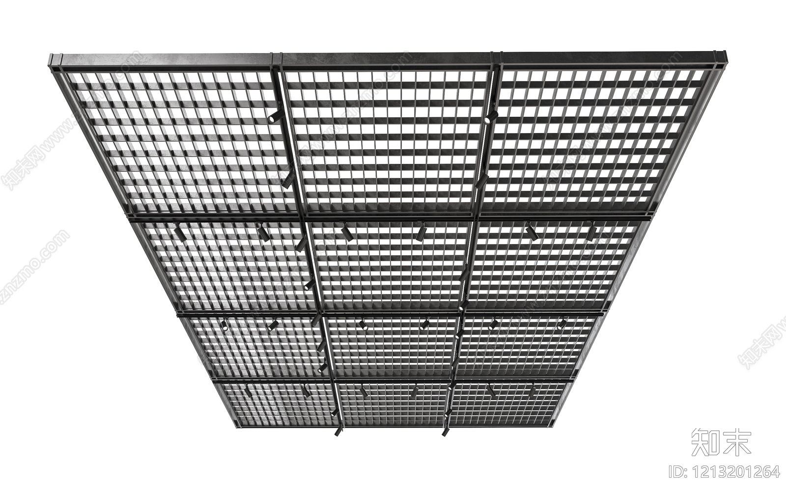 工业风格栅灯SU模型下载【ID:1213201264】