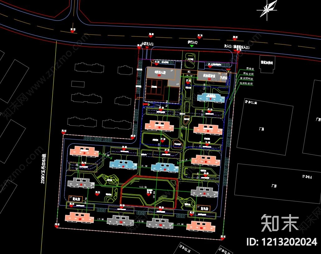 新中式住宅楼建筑施工图下载【ID:1213202024】