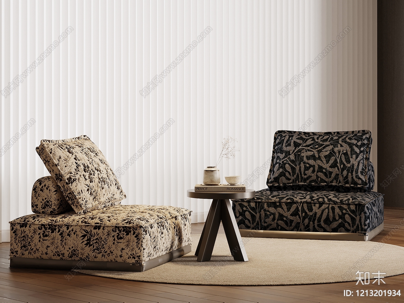 现代轻奢懒人沙发3D模型下载【ID:1213201934】