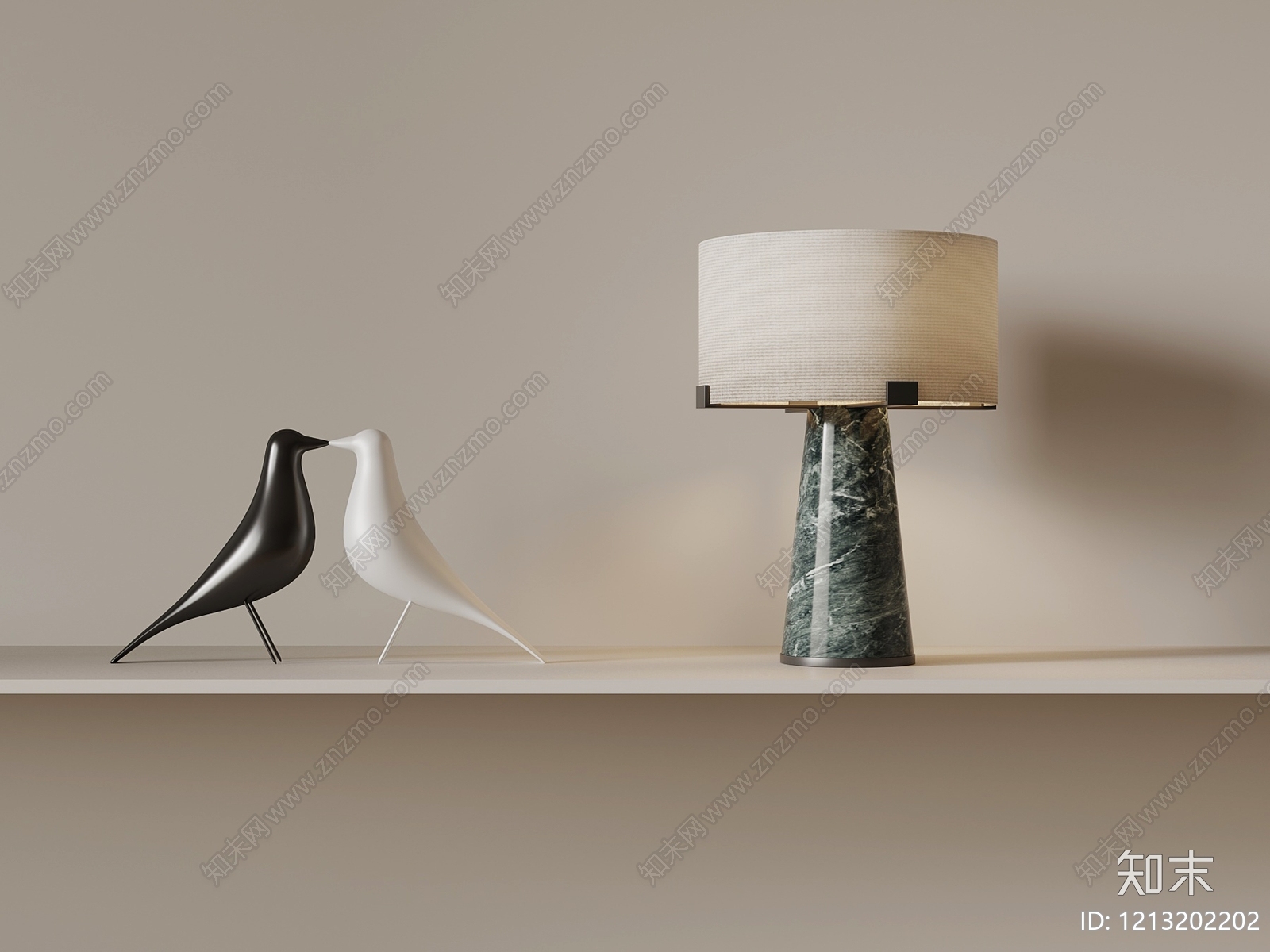极简台灯3D模型下载【ID:1213202202】
