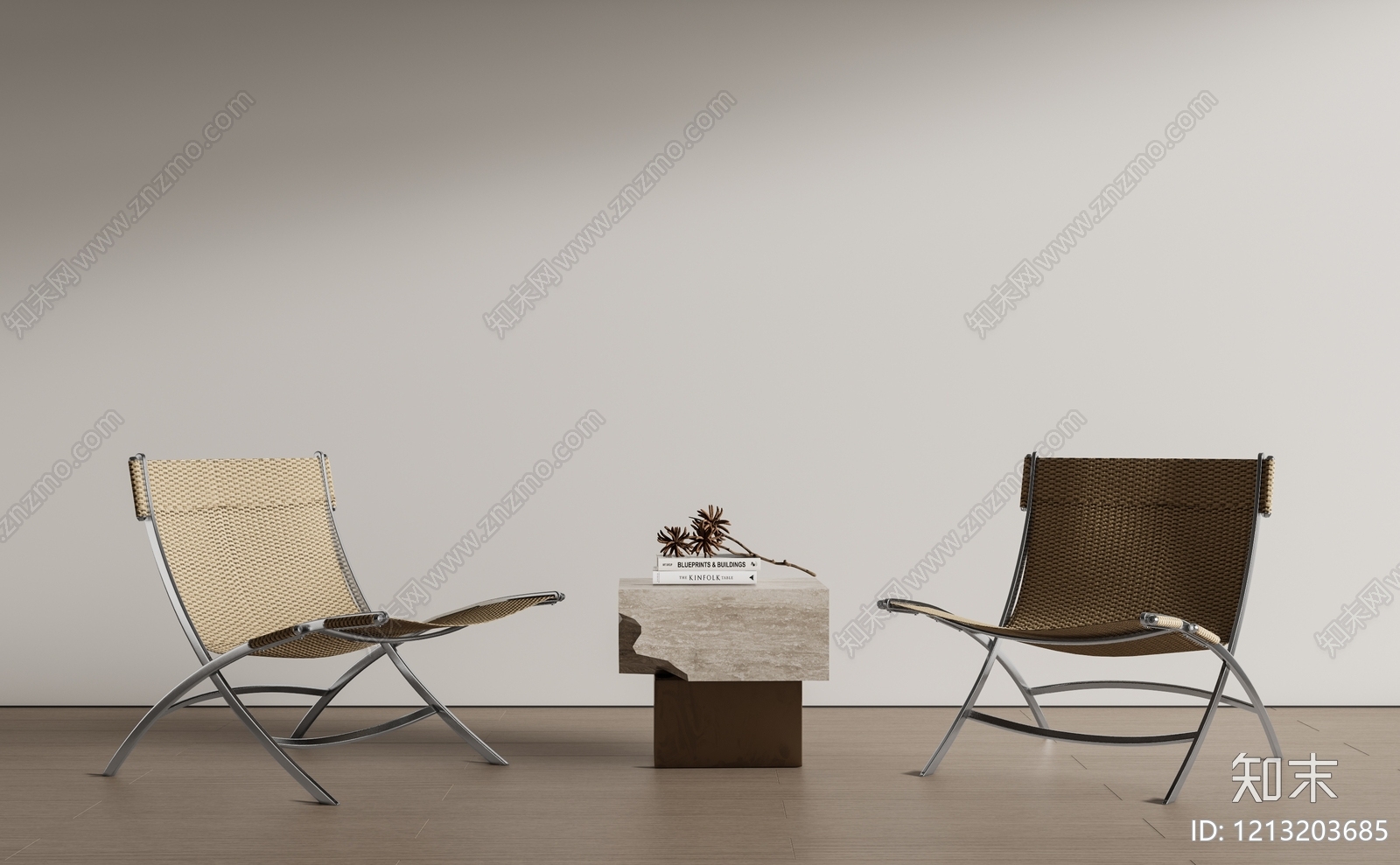 极简休闲椅3D模型下载【ID:1213203685】