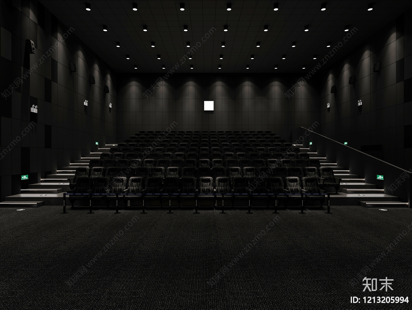 极简主义电影院3D模型下载【ID:1213205994】