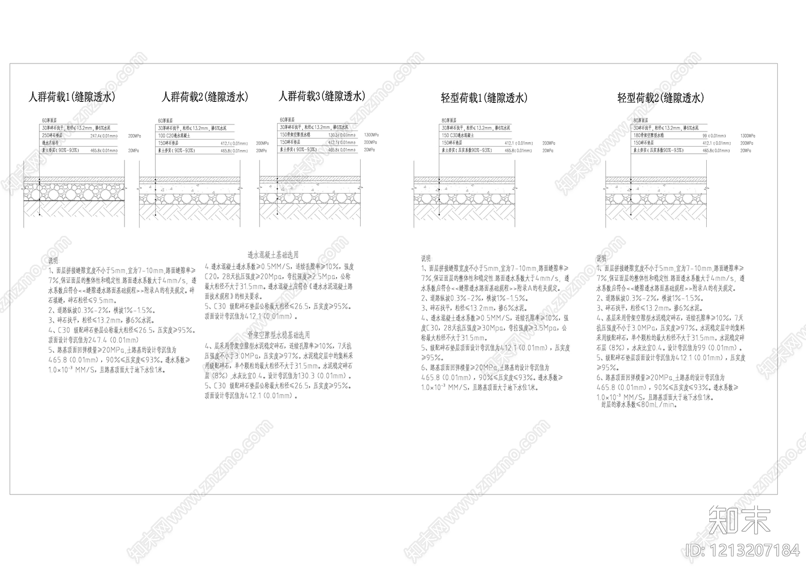 路面节点施工图下载【ID:1213207184】