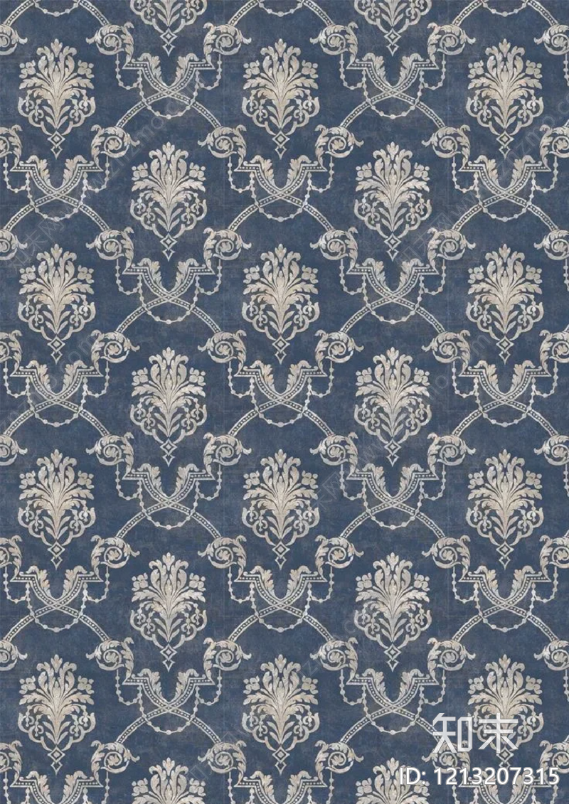 欧式花纹壁纸贴图下载【ID:1213207315】