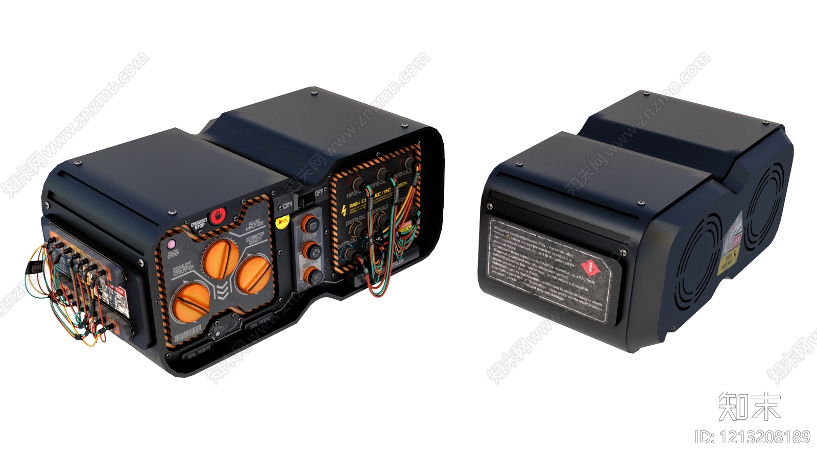赛博朋克工业风工业设备3D模型下载【ID:1213208189】