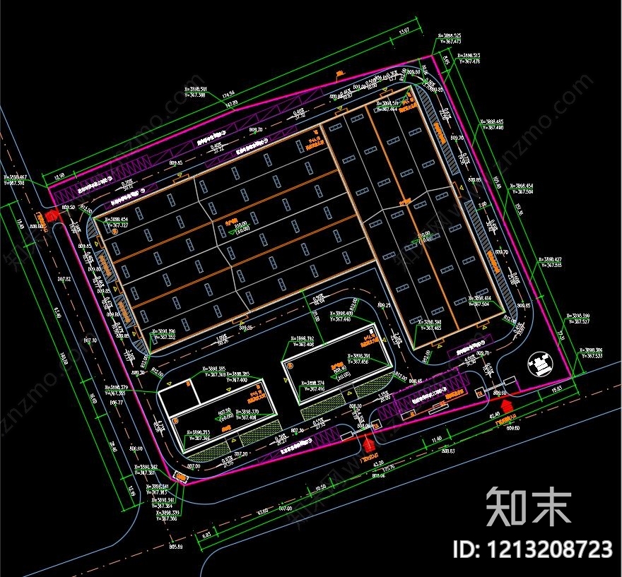 现代厂房CAD图纸