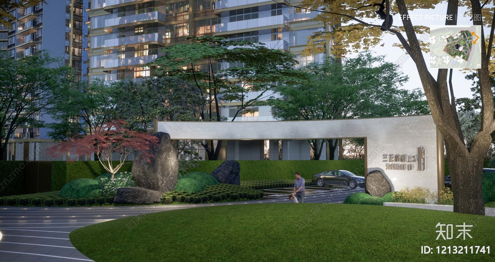 现代示范区景观下载【ID:1213211741】