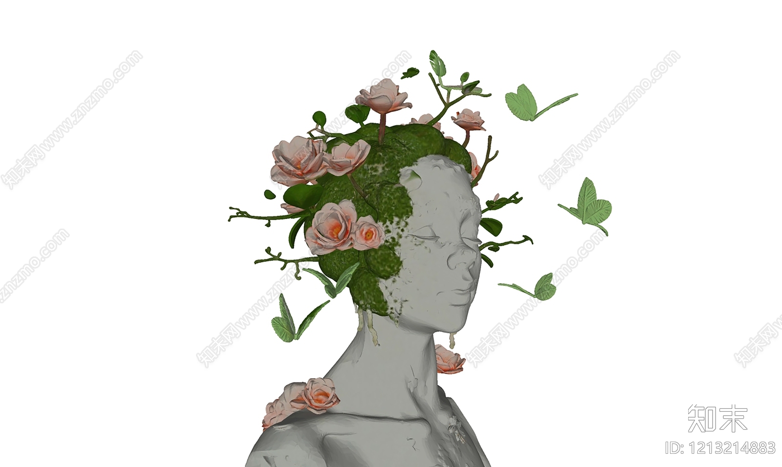 超现实自然主义雕塑SU模型下载【ID:1213214883】