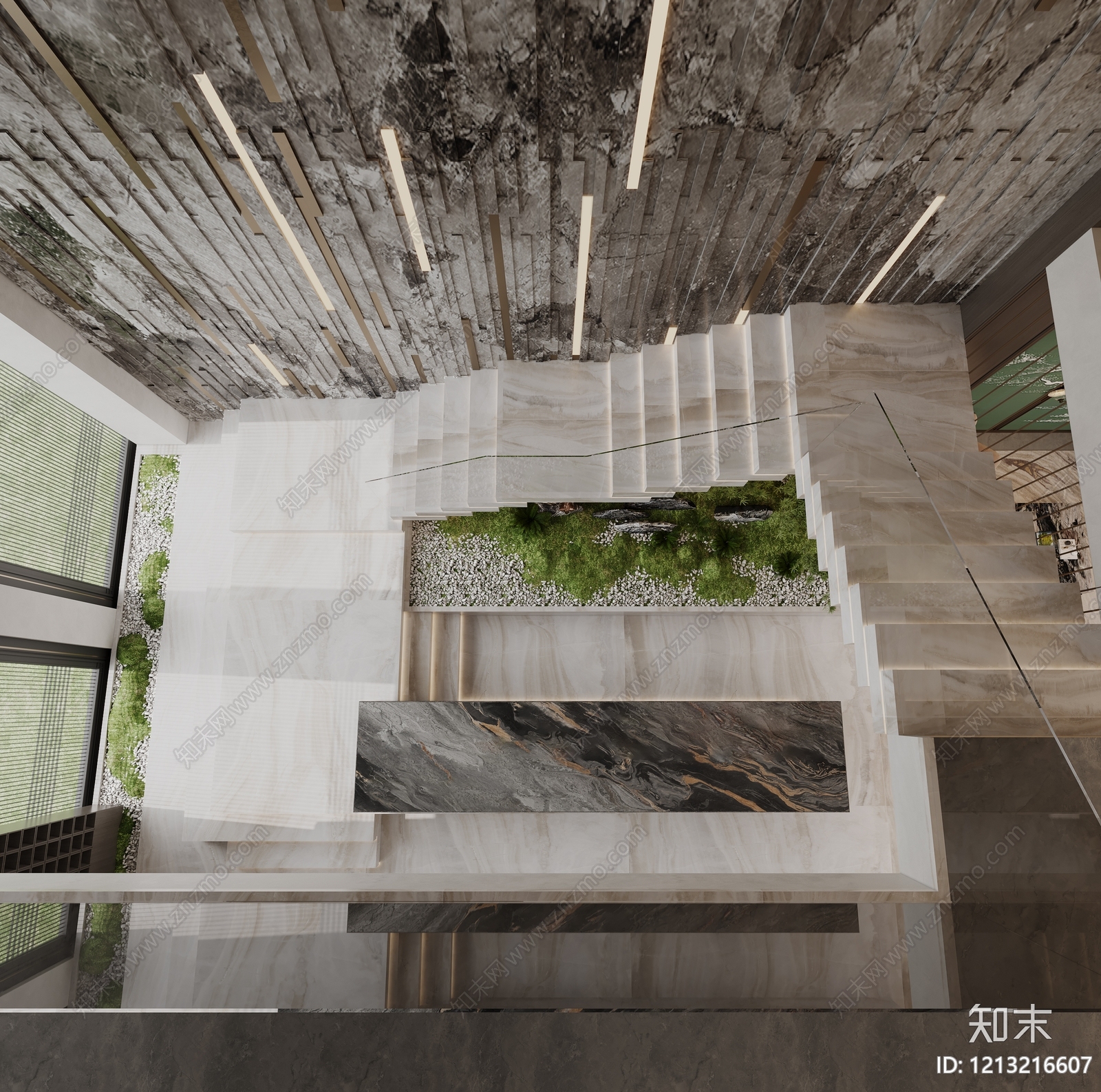 新中式售楼处3D模型下载【ID:1213216607】