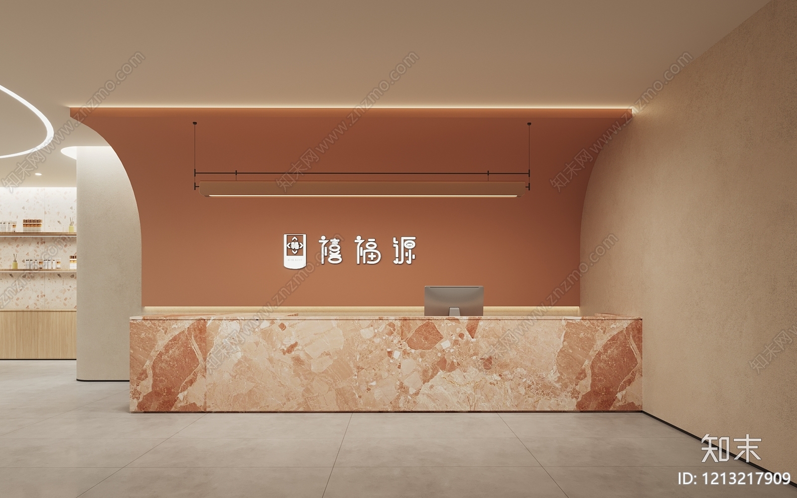 现代美容院SU模型下载【ID:1213217909】